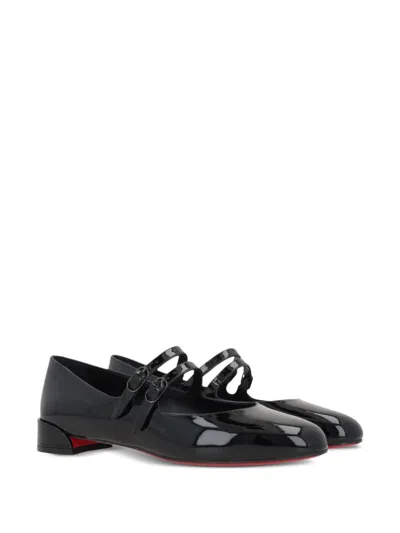 Christian Louboutin Women Miss Jane Patent Leather Ballets In Black