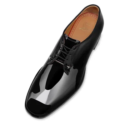Christian Louboutin Chambeliss Patent Calfskin Oxford Shoes In Black
