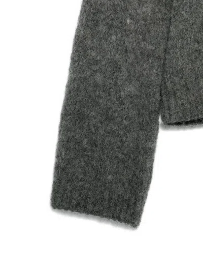 Closed Wool Crewneck Jumper In Gray