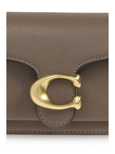 Coach Polished Pebble Leather Tabby Shoulder B In Neutral