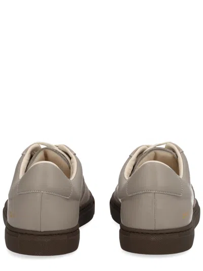 Common Projects Gray Bball Slim Gum Brown Sole Sneakers In Gray