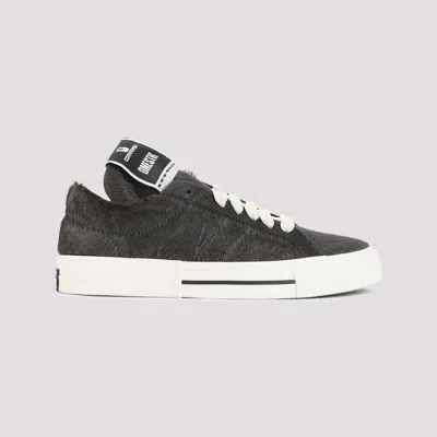 Converse X Drkshdw Dark Dust Brown Onestr Calf Hair Sneakers In Black