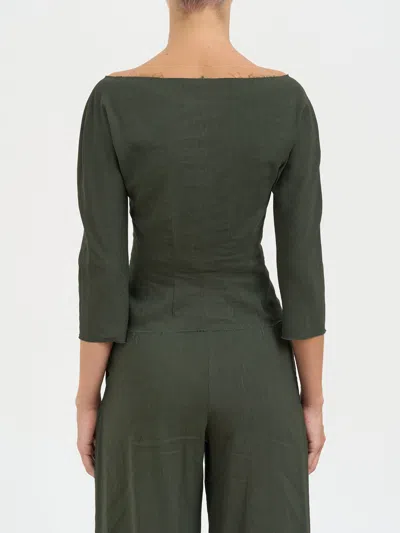 Cortana Linen And Viscose Top