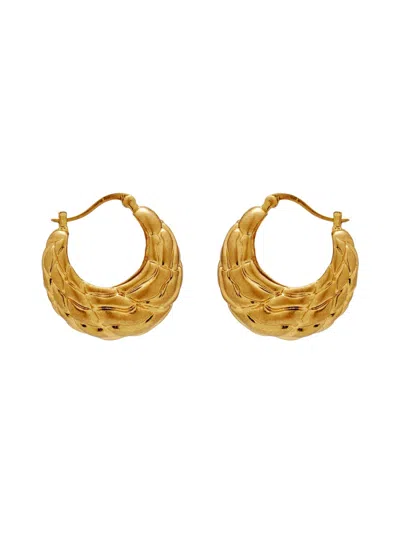 Cult Gaia Gold Brass Plated Earrings In Gold