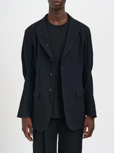 Devoa Single-breasted Wool Blazer In Black