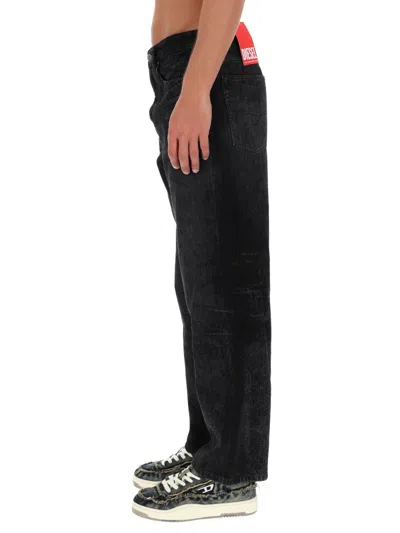 Diesel 1980 Five-pocket Trousers Featuring Belt Loops In Black