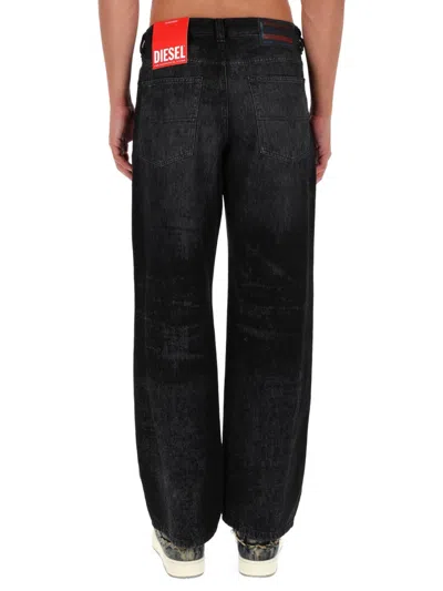 Diesel 1980 Five-pocket Trousers Featuring Belt Loops In Black