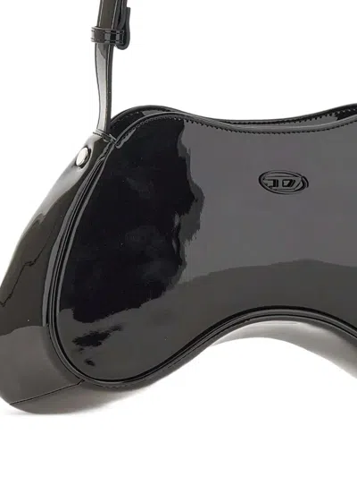 Diesel Structured Black Bag With Minimalist Design