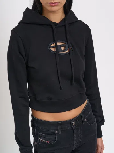 Diesel Felpa F-slimmy-hood-od In Black