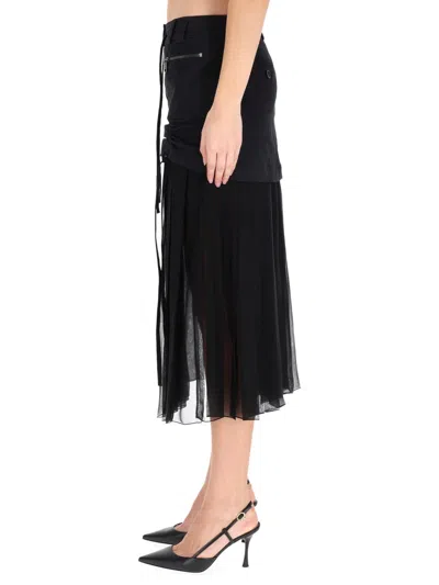 Dolce & Gabbana Black Silk Cotton Skirt In Black
