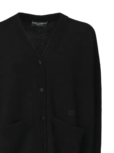 Dolce & Gabbana Cardigan In Black