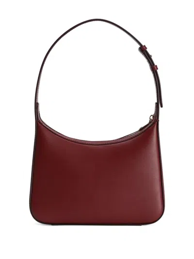 Dolce & Gabbana Bordeaux Leather Shoulder Bag In Burgundy