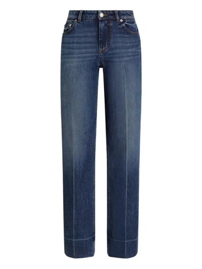 Dolce & Gabbana Straight Leg Denim Pants In Blue