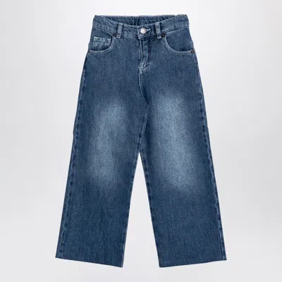 Douuod Blue Washed Denim Jeans In Multi