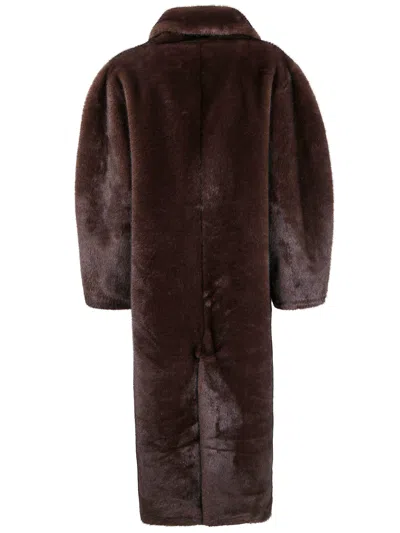 Drhope Fake Fur Coat In Red