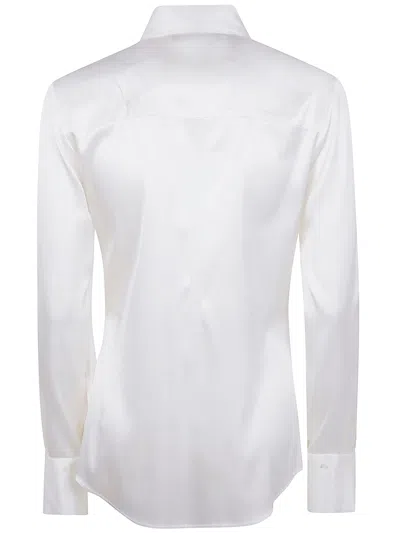 Drhope Long-sleeve Collared Shirt In White