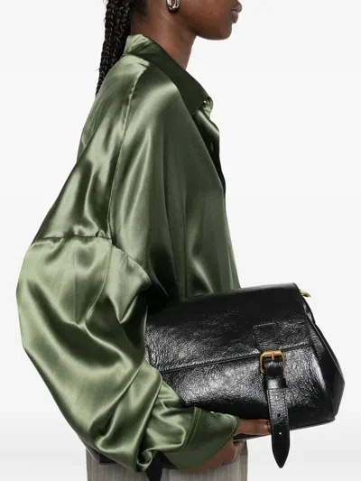 Dries Van Noten Oversized Silk Shirt In Khaki Color Women In Green