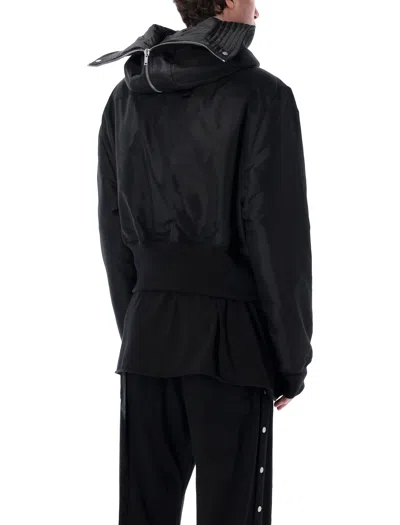 Drkshdw Alice Black Lightweight Nylon Bomber Jacket In Black