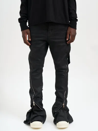Drkshdw Bolan Banana Black Wax Denim Pants In Black