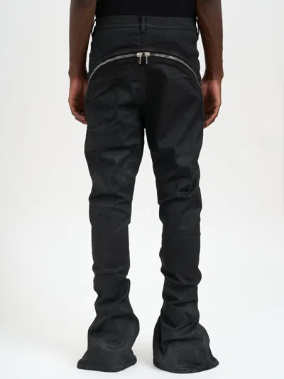 Drkshdw Bolan Banana Black Wax Denim Pants In Black