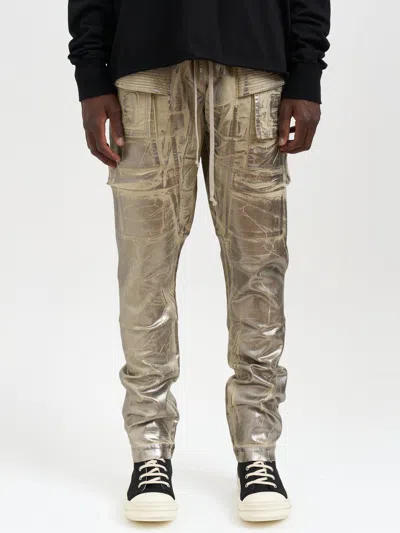 Drkshdw Creatch Cargo Drawstring Denim Pants In Neutral