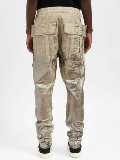 Drkshdw Creatch Cargo Drawstring Denim Pants In Neutral