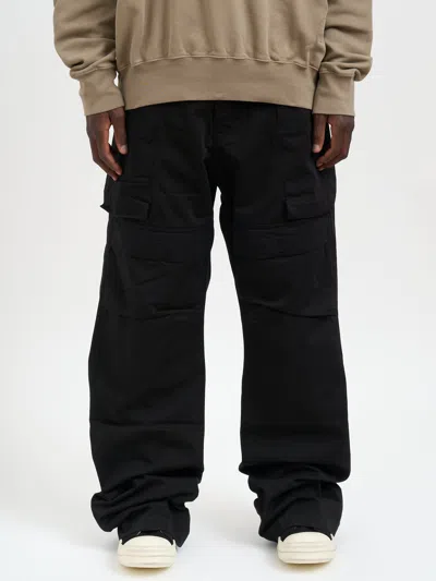 Drkshdw Stefan Cargo Black Pants In Black
