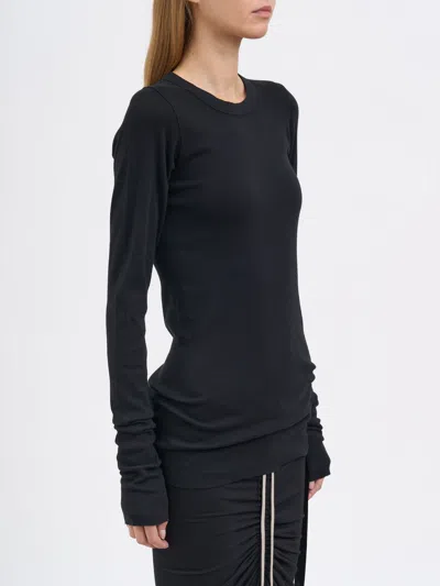 Drkshdw T-shirt Rib Ls T Black In Blue