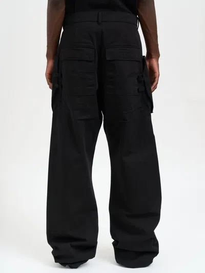 Drkshdw Stefan Cargo Black Pants In Black