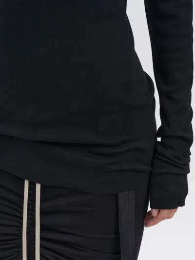 Drkshdw T-shirt Rib Ls T Black In Blue