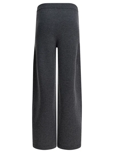 Drumohr Grey Cashmere Trousers In Blue
