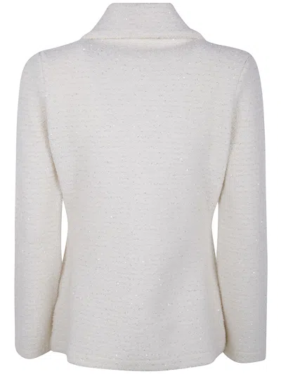 Drumohr Lurex Jacket In Neutral