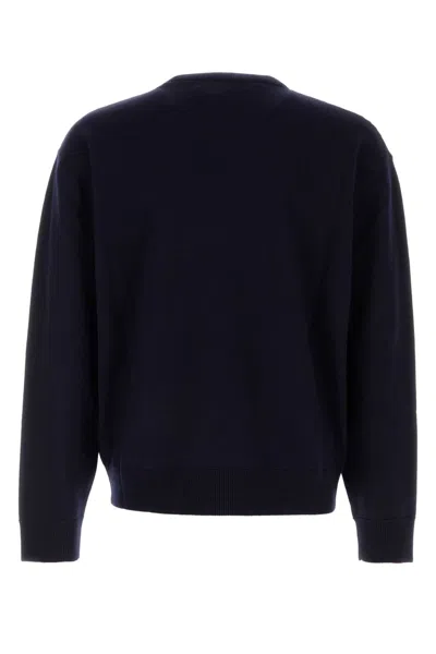 Dsquared2 Wool Sweater Featuring Ribbed Cuffs And Hem In Blue