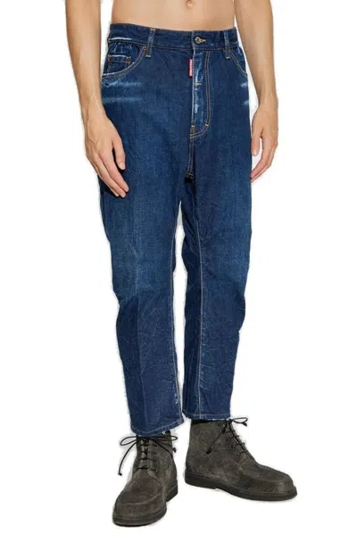 Dsquared2 Distressed Five-pockets Jeans In Blue