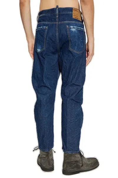 Dsquared2 Distressed Five-pockets Jeans In Blue