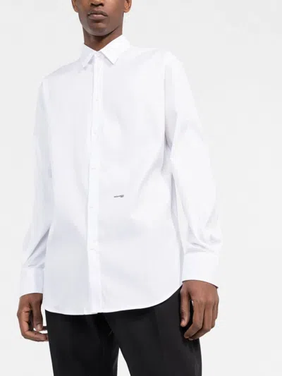 Dsquared2 Stretch Cotton Shirt In White
