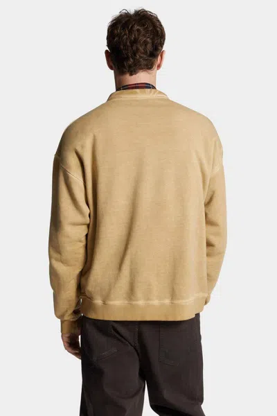 Dsquared2 Drawstring Sweatshirt In Nude