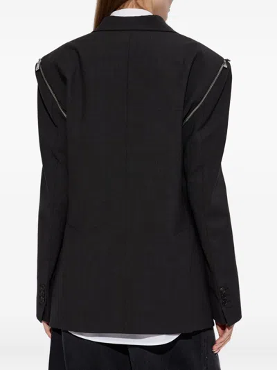 Dsquared2 X Bettter Double-breasted Zip Blazer In Black