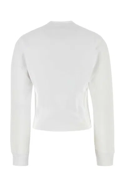 Dsquared2 White Cotton Sweatshirt In White