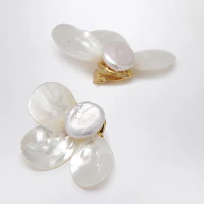 Eliou Fada White Earrings