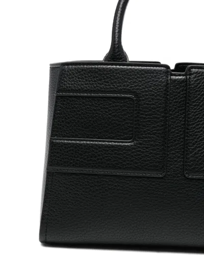 Elisabetta Franchi Medium Tote Bag With Logo In Black