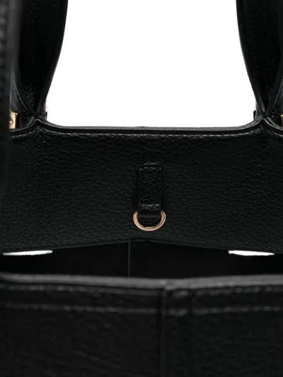Elisabetta Franchi Medium Tote Bag With Logo Details In Black