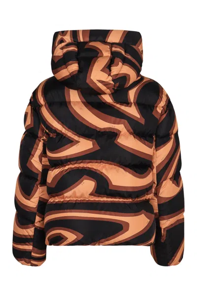 Pucci Emilio  Hooded Patterned Jacket In Multi