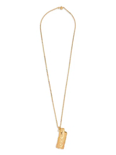 Pucci Lighter Pendant Sautoir Necklace Accessories In Gold