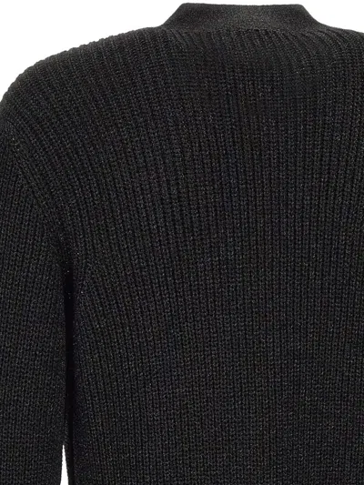 Emporio Armani Button-fastening V-neck Cardigan In Black