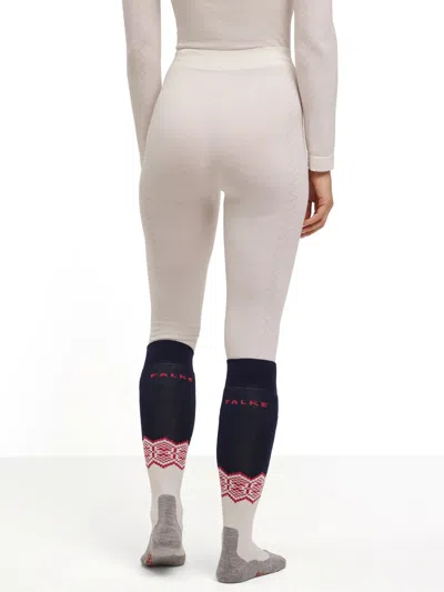 Falke White Wool Tech Tights In White