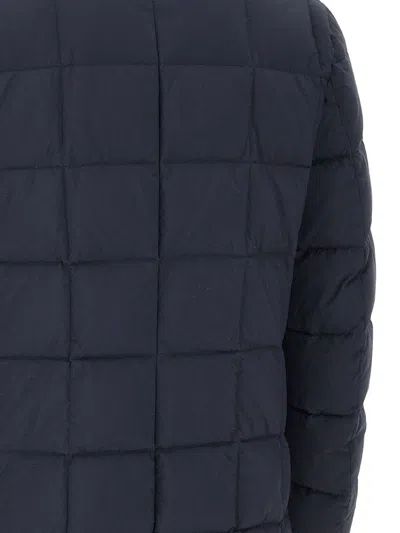 Fay Double-front Quilted Jacket With Water-repellent Finish In Blue