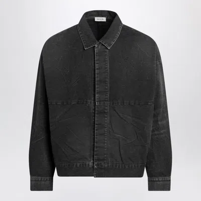Fear Of God Black Faded Canvas Jacket Men In Black