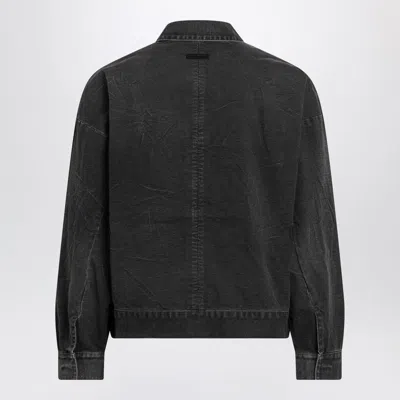 Fear Of God Black Faded Canvas Jacket Men In Black