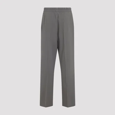 Fear Of God Premium Lyocell-cotton Blend Trousers With Adjustable Waistband In Gray